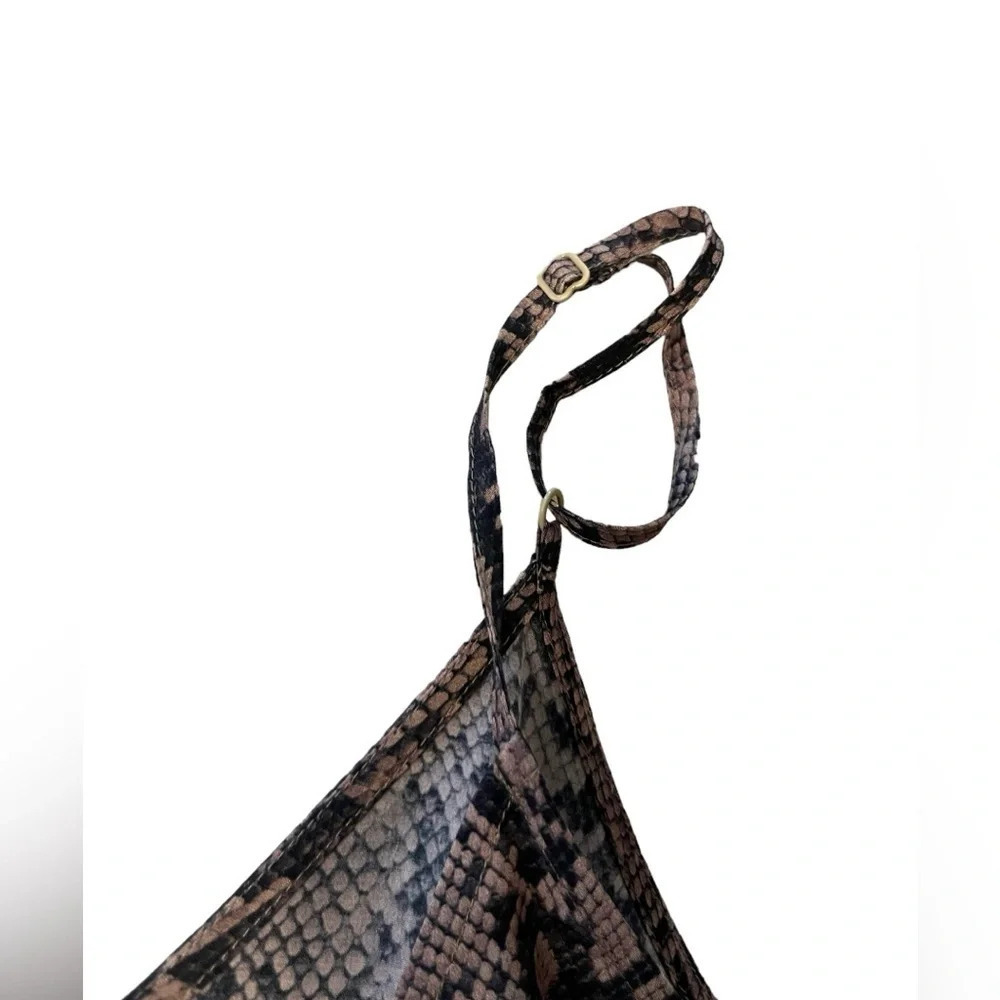 Frame Silk Python Print Sleeveless Classic Cami T… - image 3